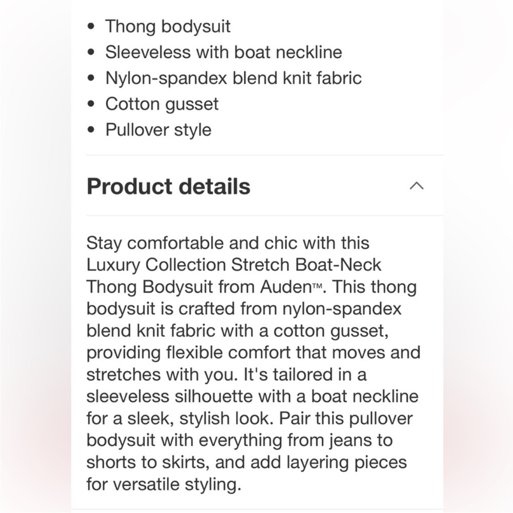 Auden Luxe Stretch High Neck V Back Mauve Gray Thong Bodysuit Var Sizes | NWT - Picture 5 of 11